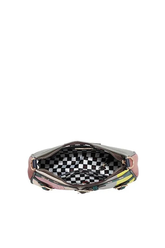 Nicole Lee USA Crescent Shaped Crossbody Bag - Trendsi