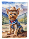 Yorkshire Terrier Yorkie Cowboy Welcome Garden Flag