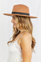Fame Enjoy The Simple Things Fedora Hat - Trendsi