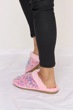 Forever Link Sequin Plush Round Toe Slippers - Trendsi