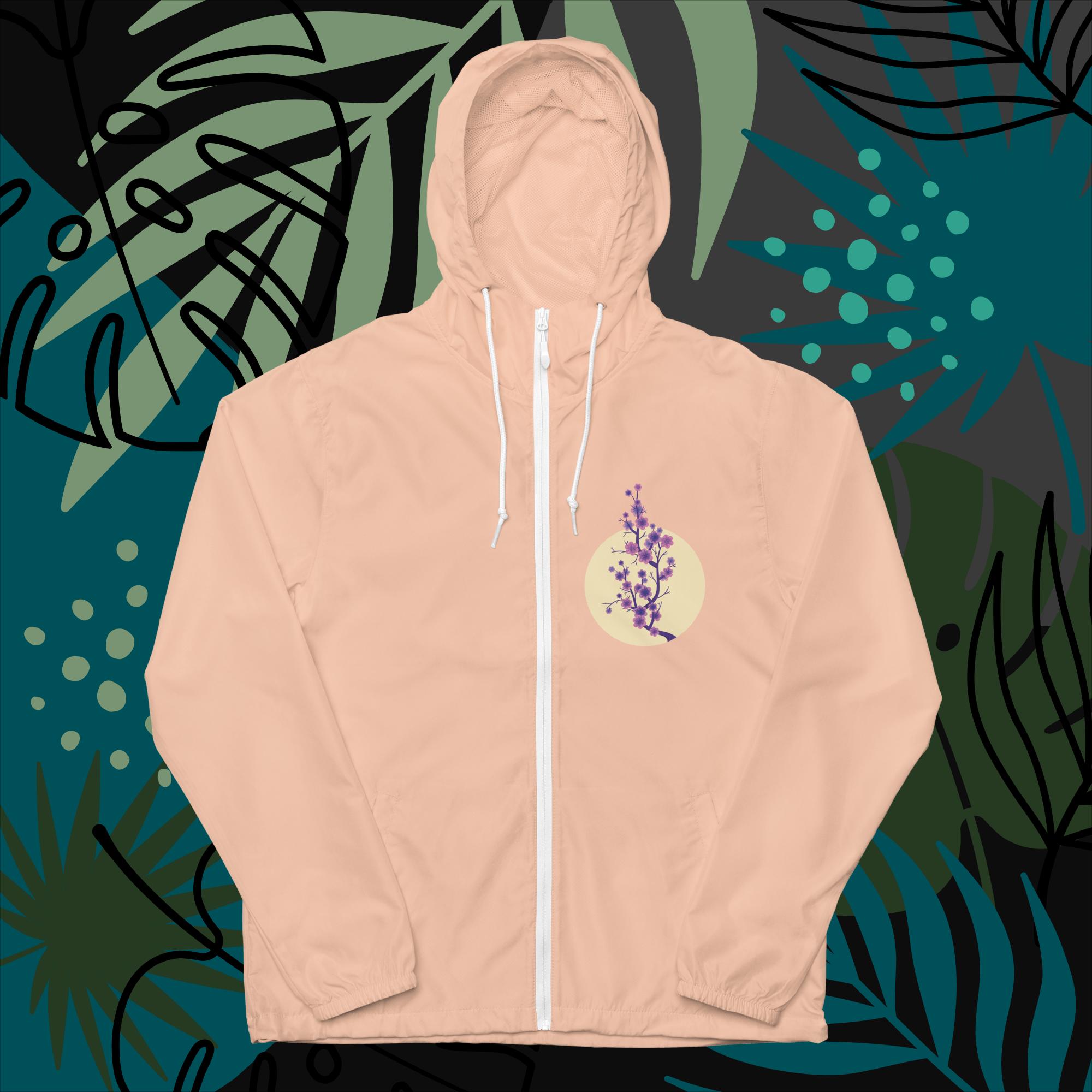 Unisex lightweight zip up windbreaker