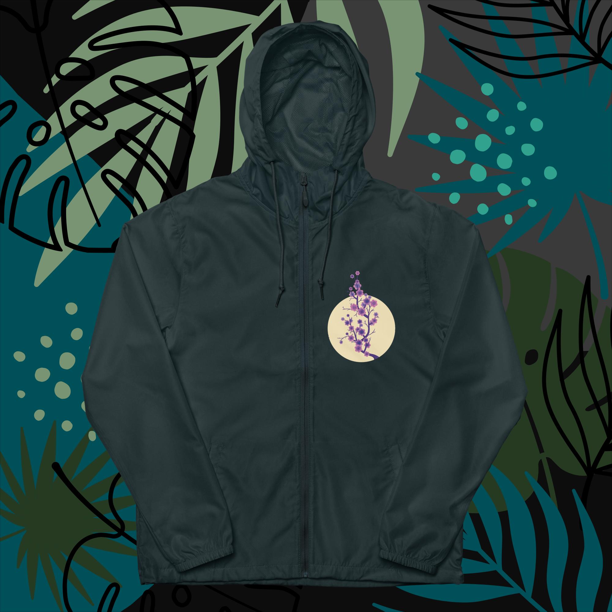 Unisex lightweight zip up windbreaker