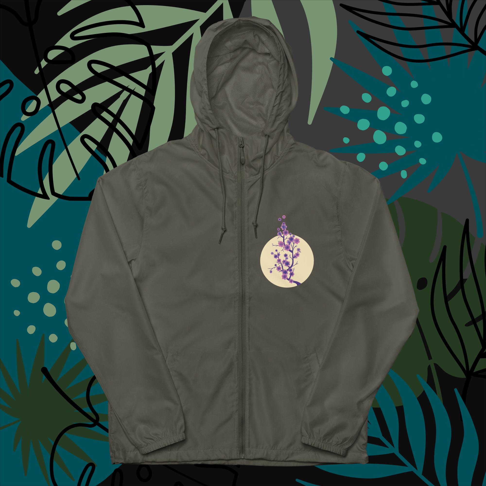 Unisex lightweight zip up windbreaker