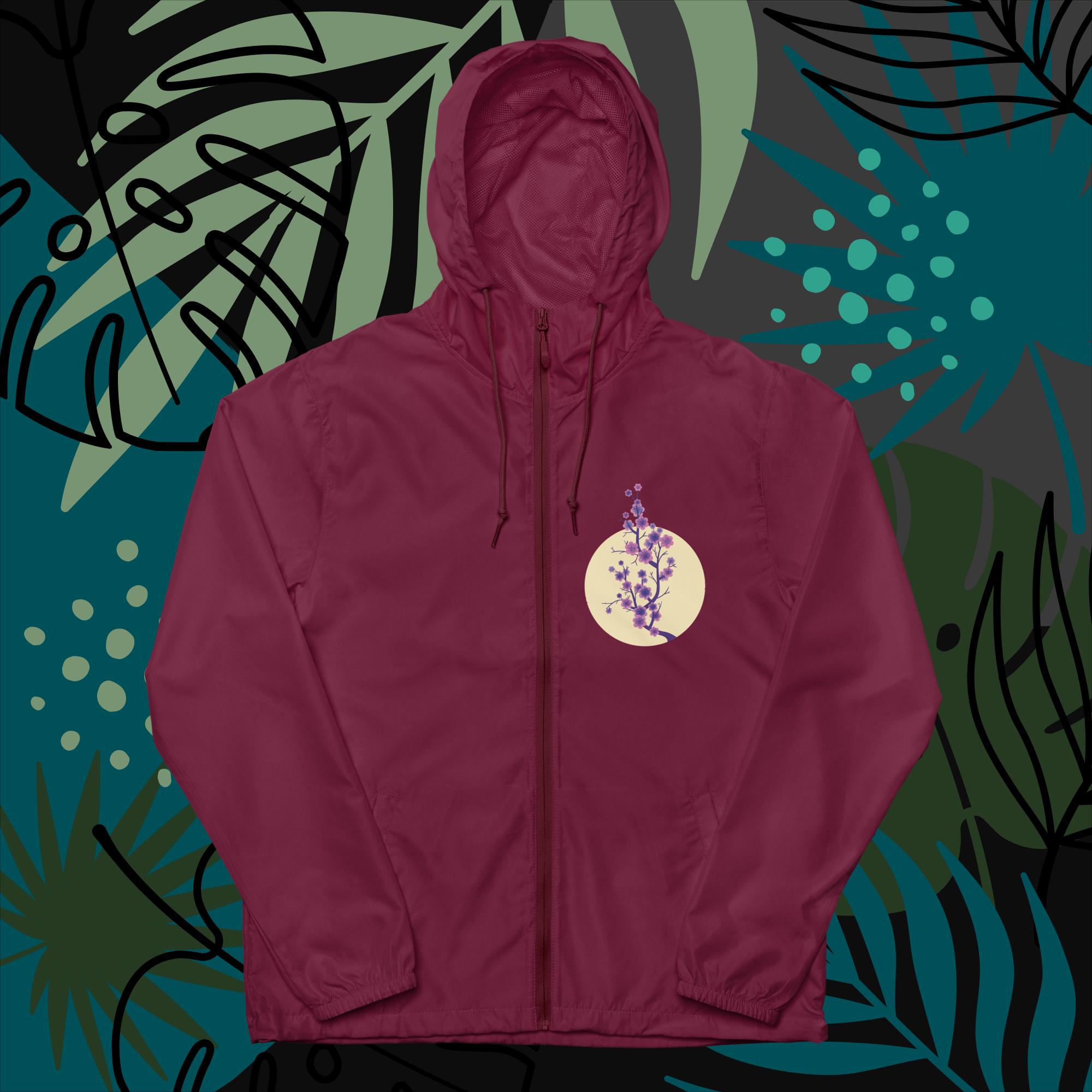 Unisex lightweight zip up windbreaker