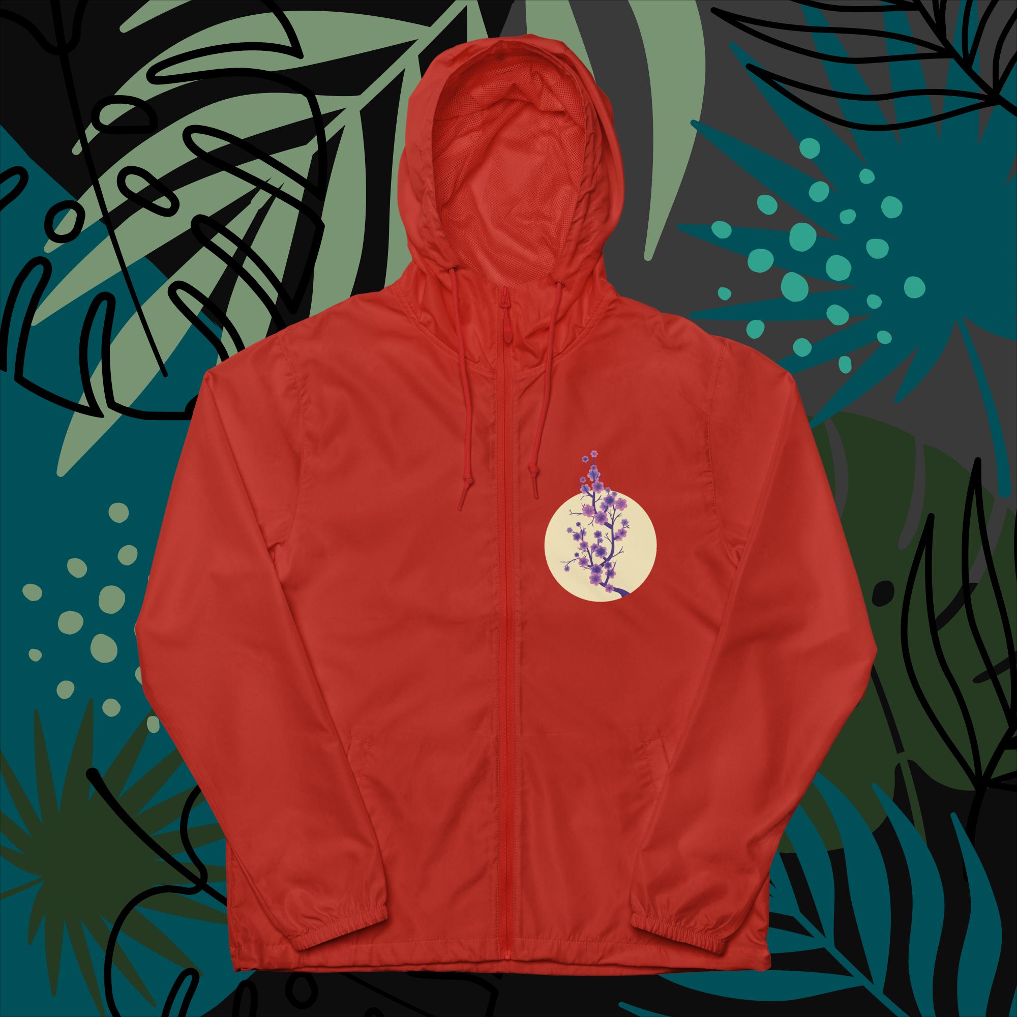 Unisex lightweight zip up windbreaker