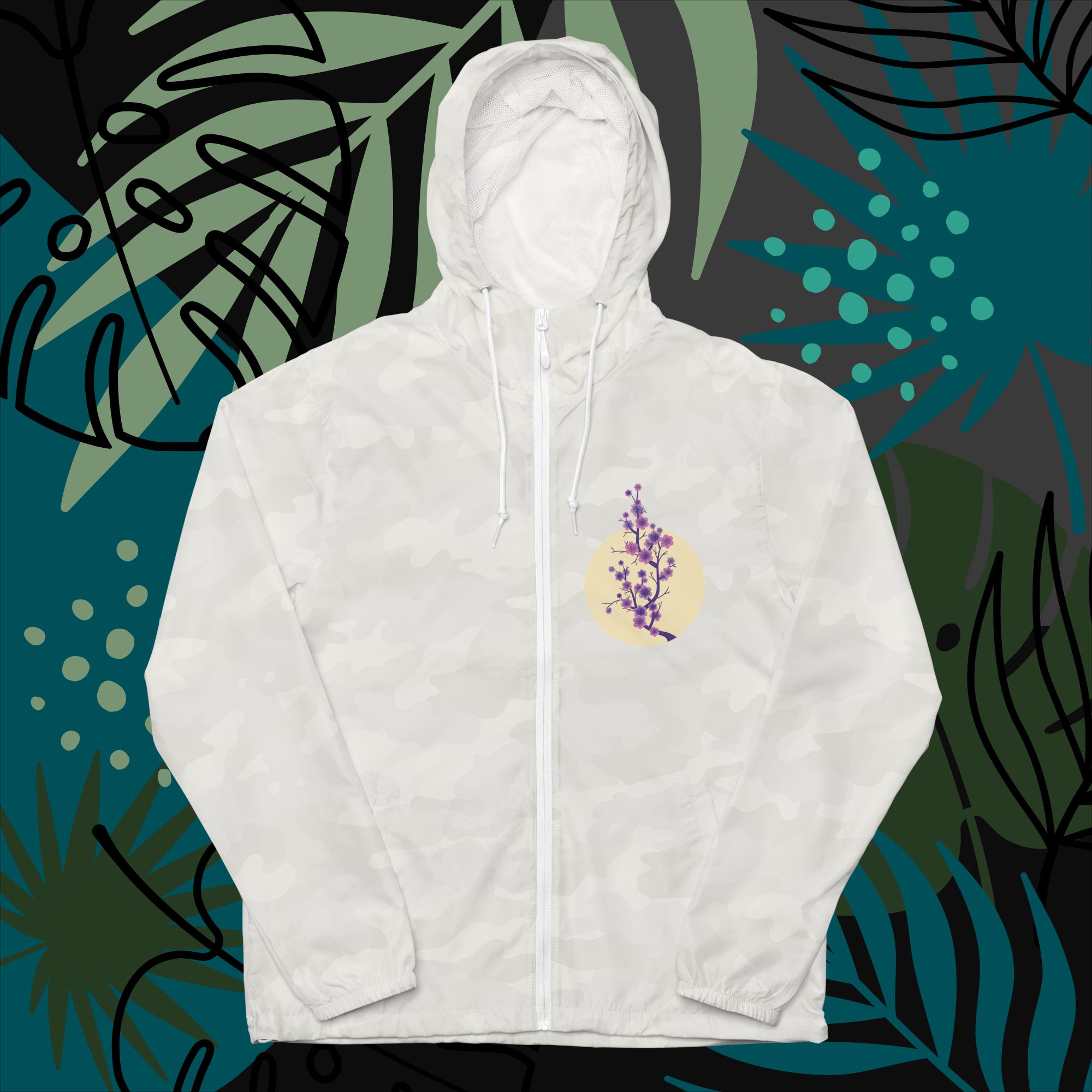 Unisex lightweight zip up windbreaker