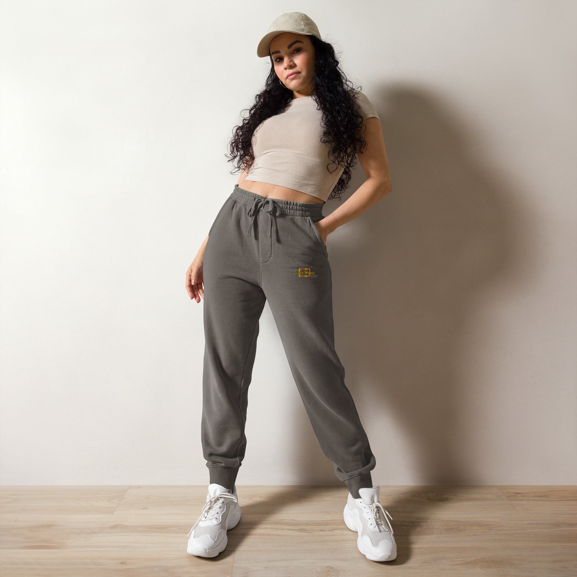 Women's rest day pigment-dyed sweatpants