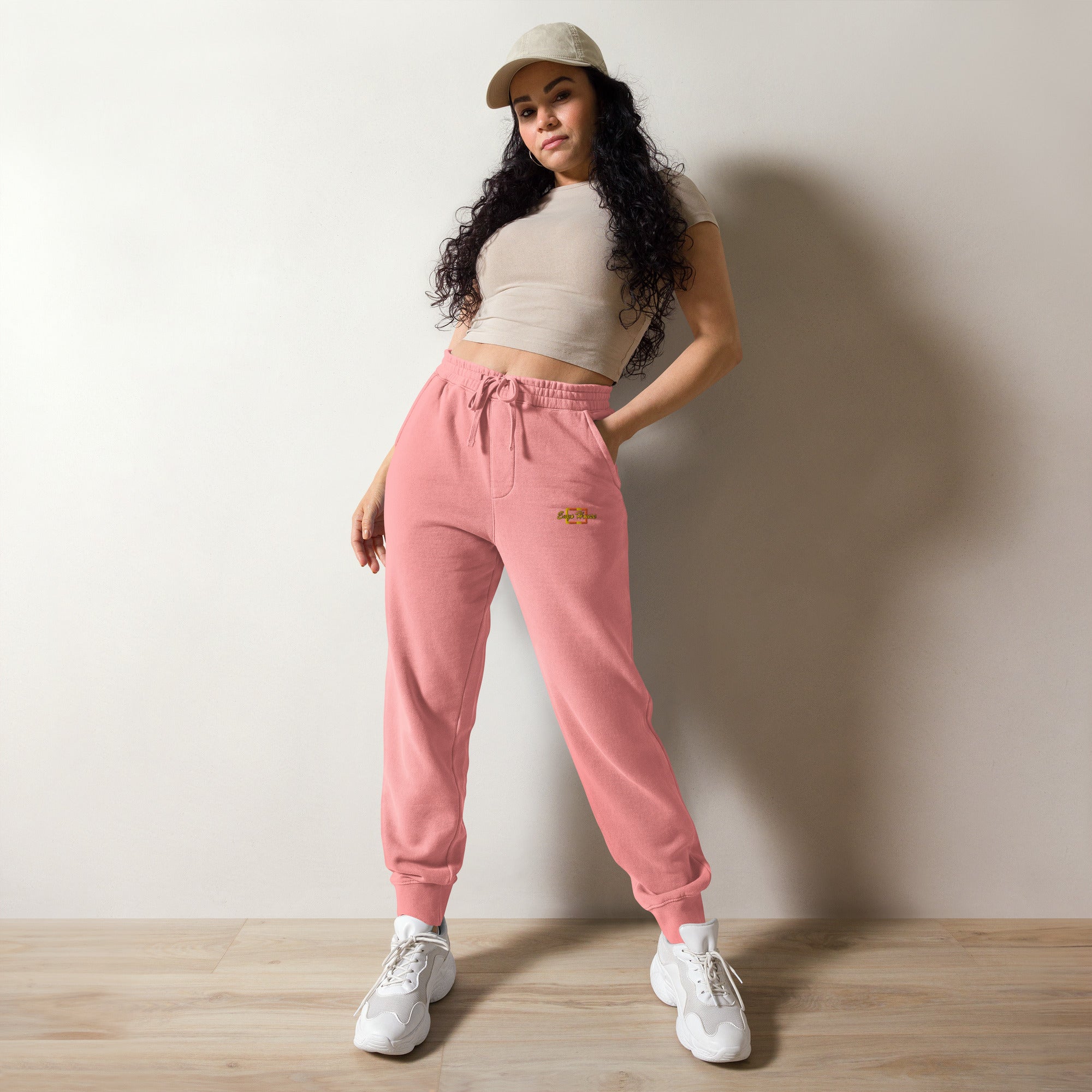 Women's rest day pigment-dyed sweatpants