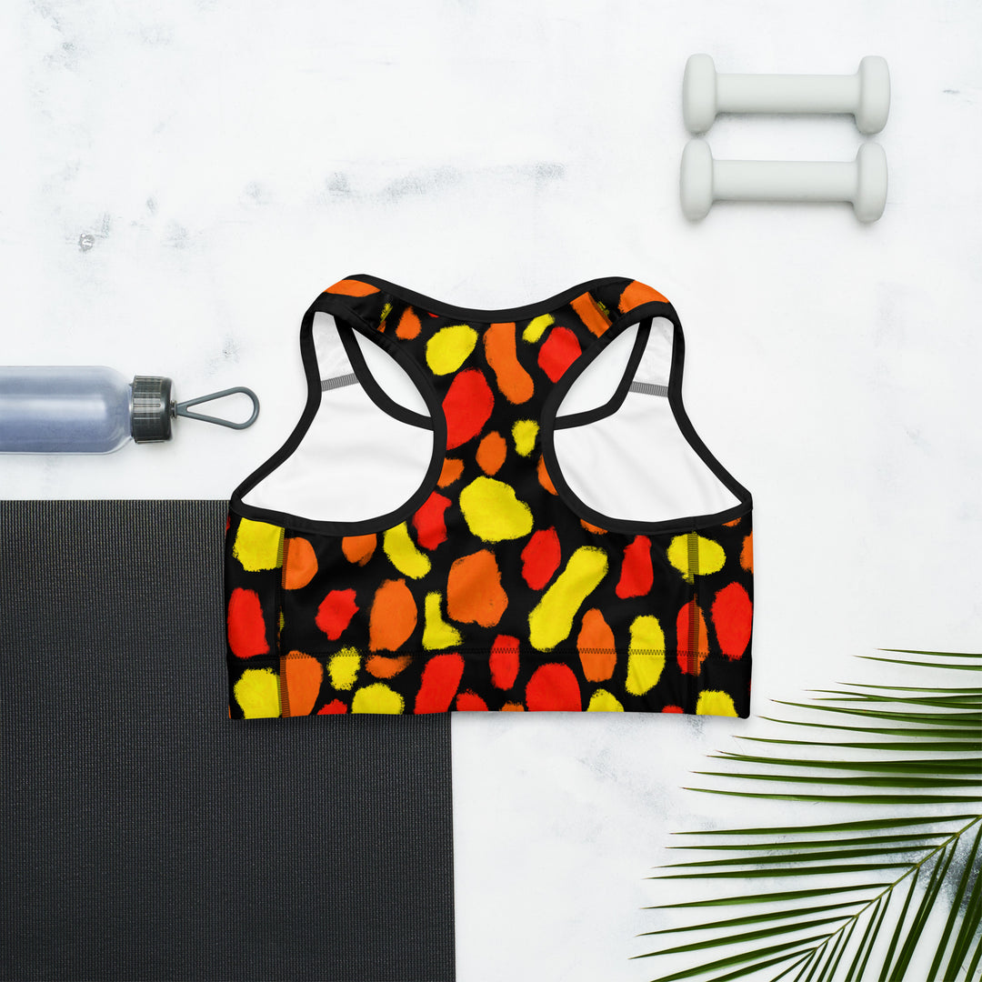 Eye-catching sports bra top featuring a chic design, ideal for active lifestyles