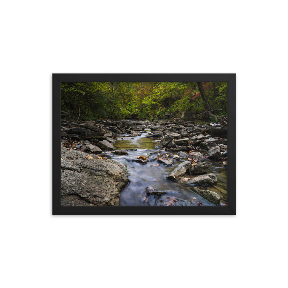 Sharon Woods River Stream Framed poster