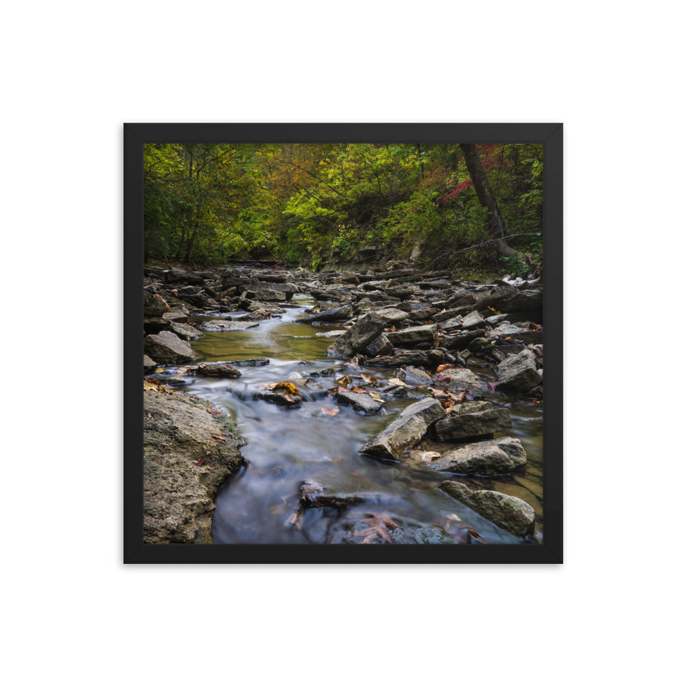Sharon Woods River Stream Framed poster