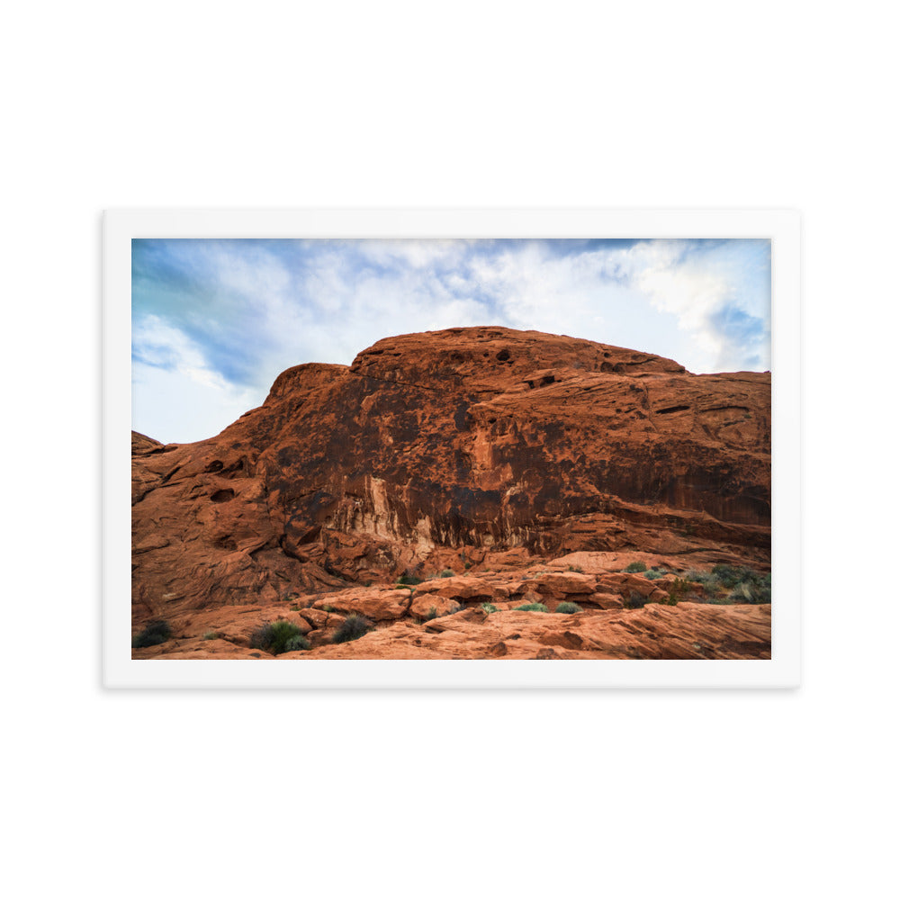 Valley of Fire Landscape Photography Framed poster