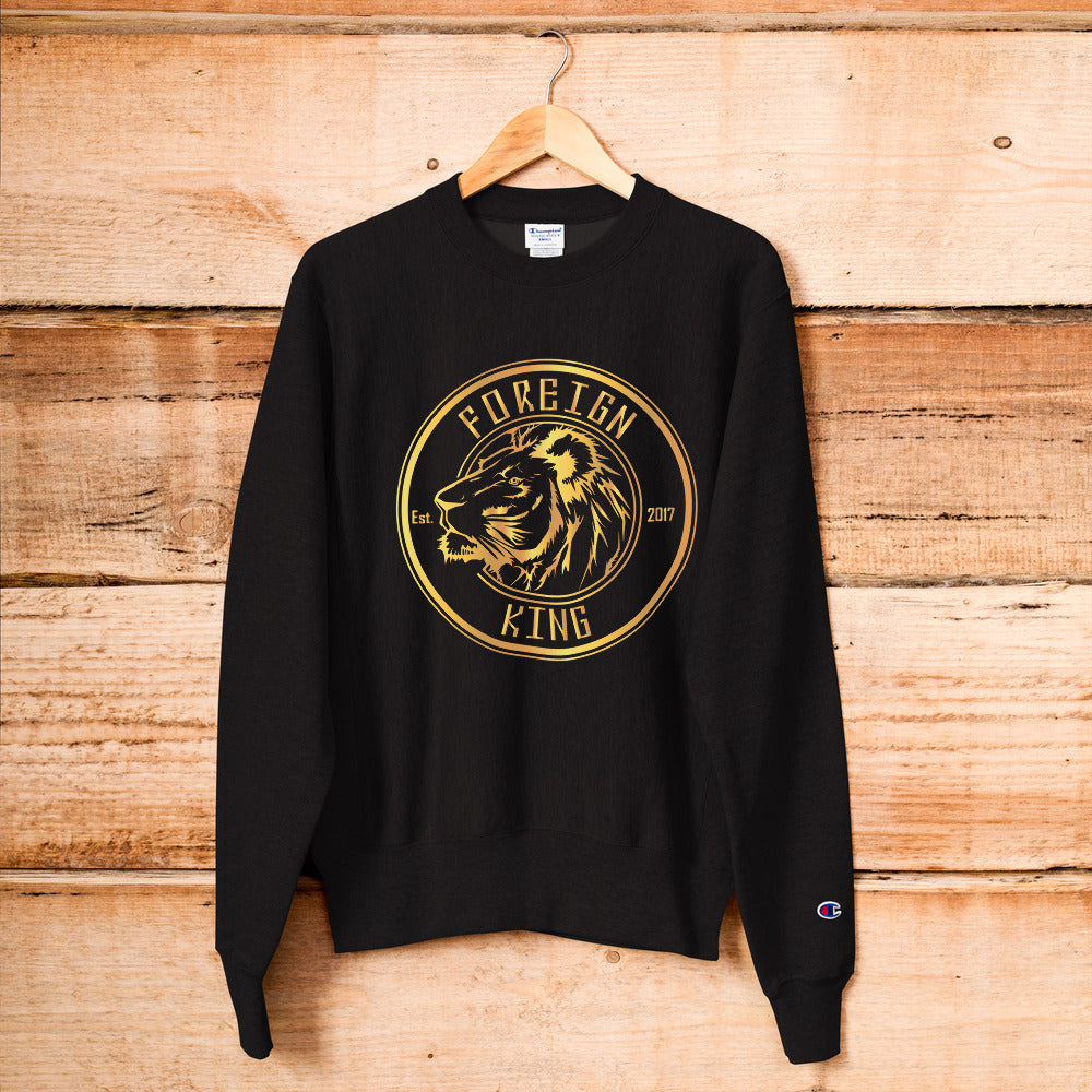 Foreign King Lion EST 2017 Print Champion Sweatshirt