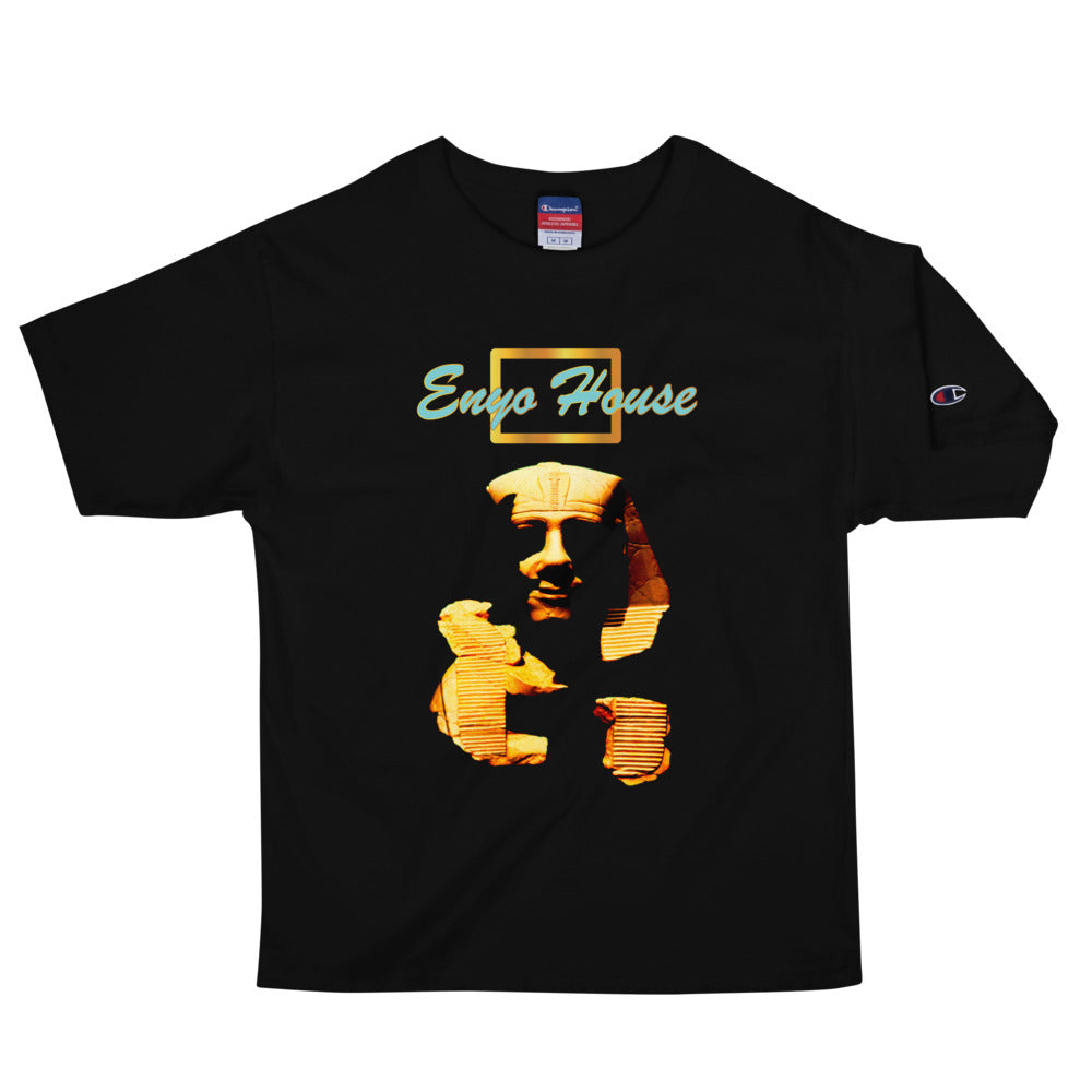 Enyohouse Smiling Pharaoh Print Champion T-Shirt