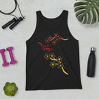 Three Flower Branch One FLower Print Tank Top