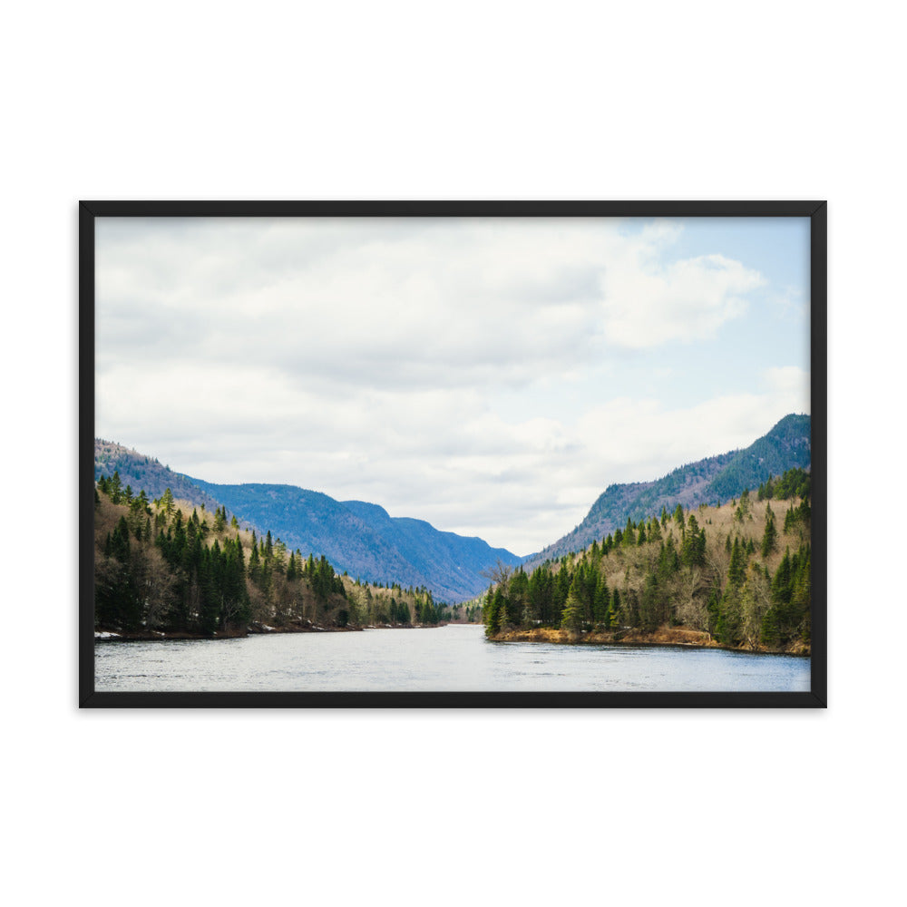 Jacques-Cartier Landscape Photography Framed poster