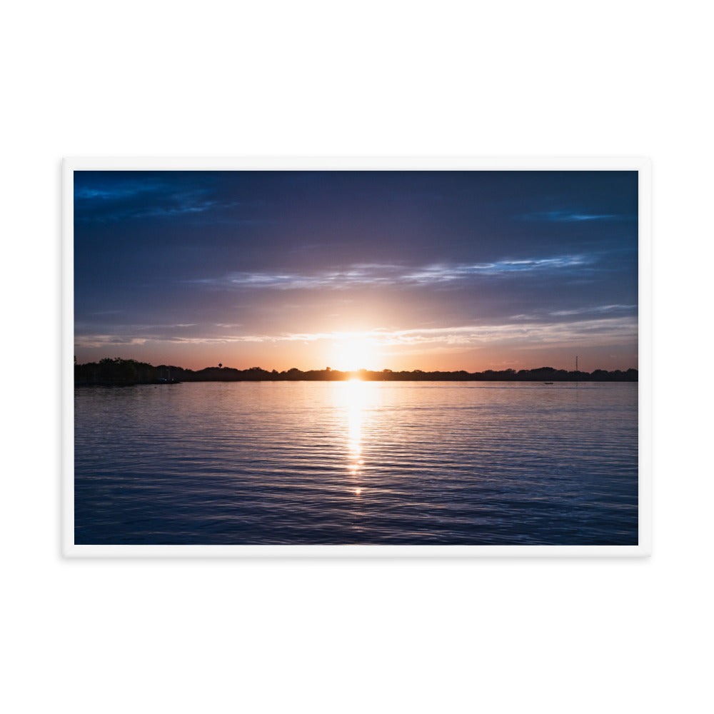Sunrise by the Lake Photography Framed poster