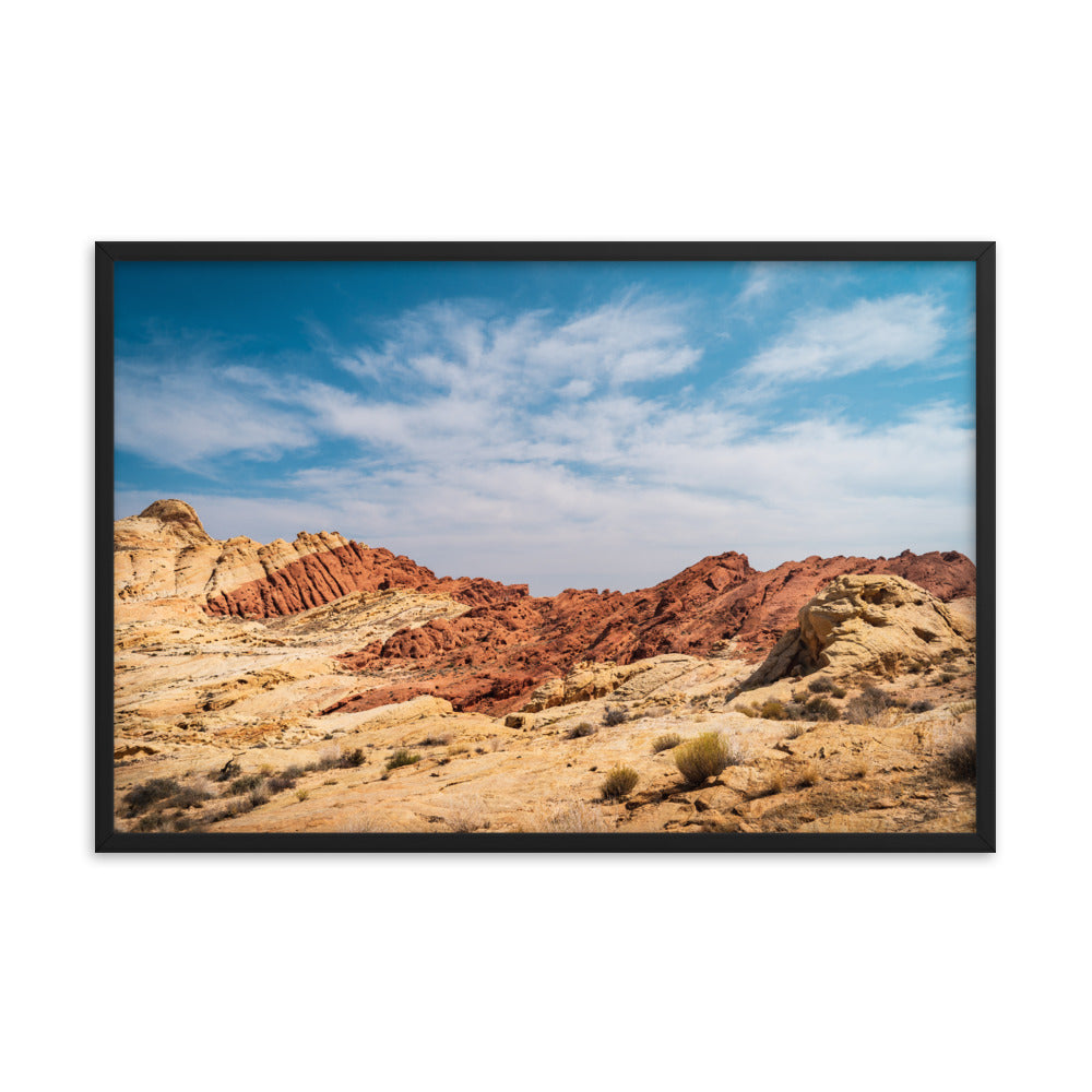 Valley of Fire Landscape Photography Framed poster