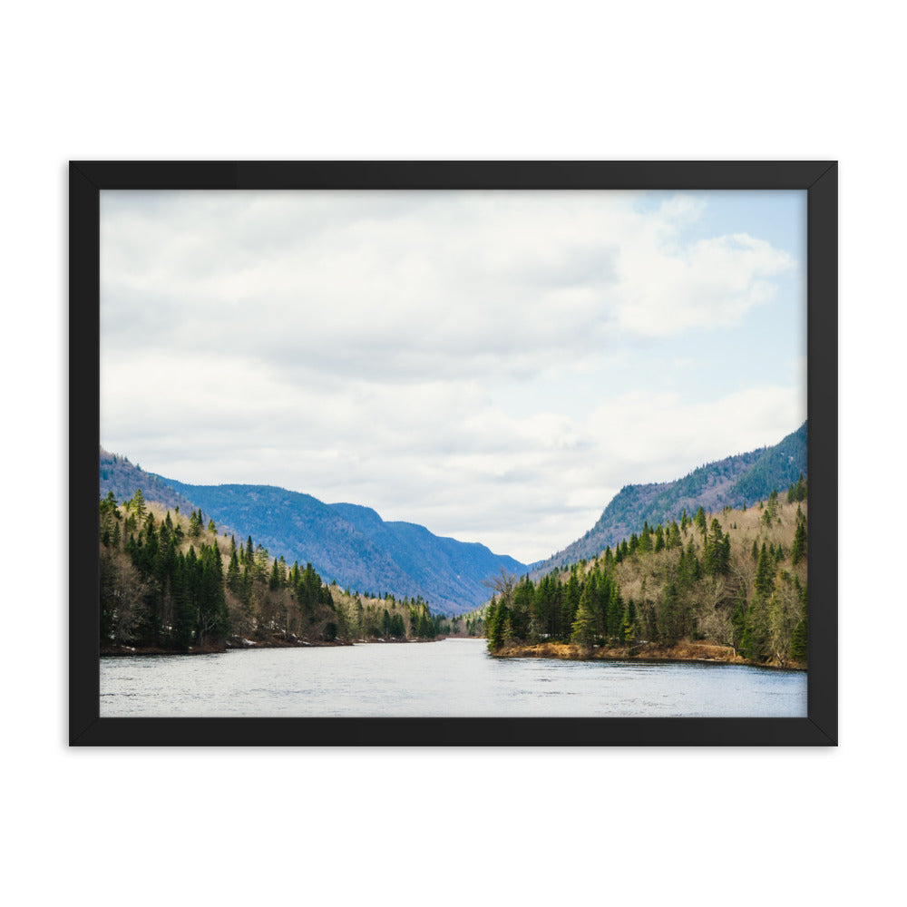 Jacques-Cartier Landscape Photography Framed poster