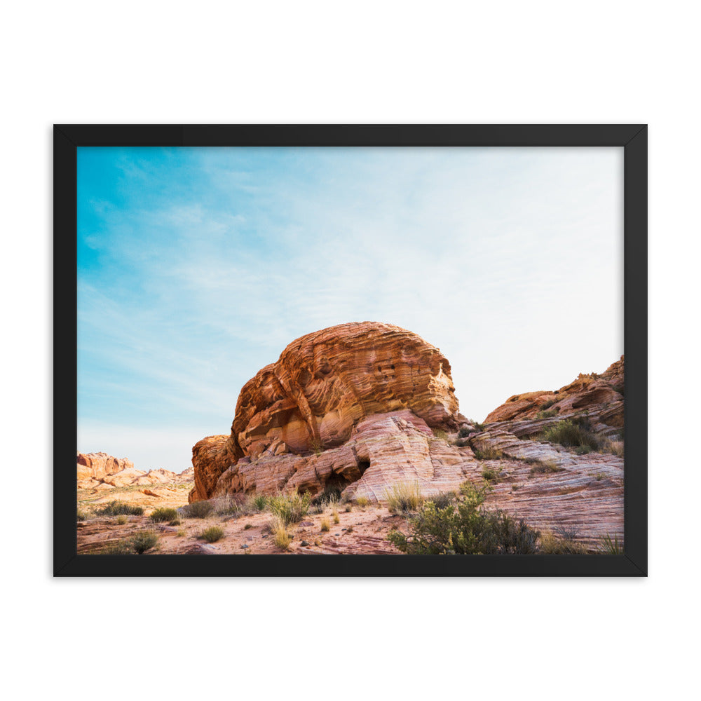 Valley of Fire Landscape Photography Framed poster