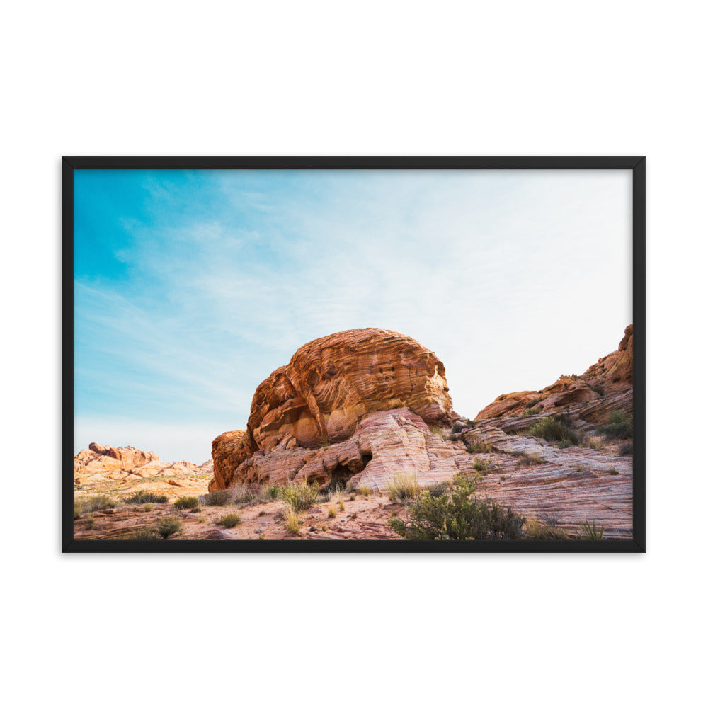 Valley of Fire Landscape Photography Framed poster