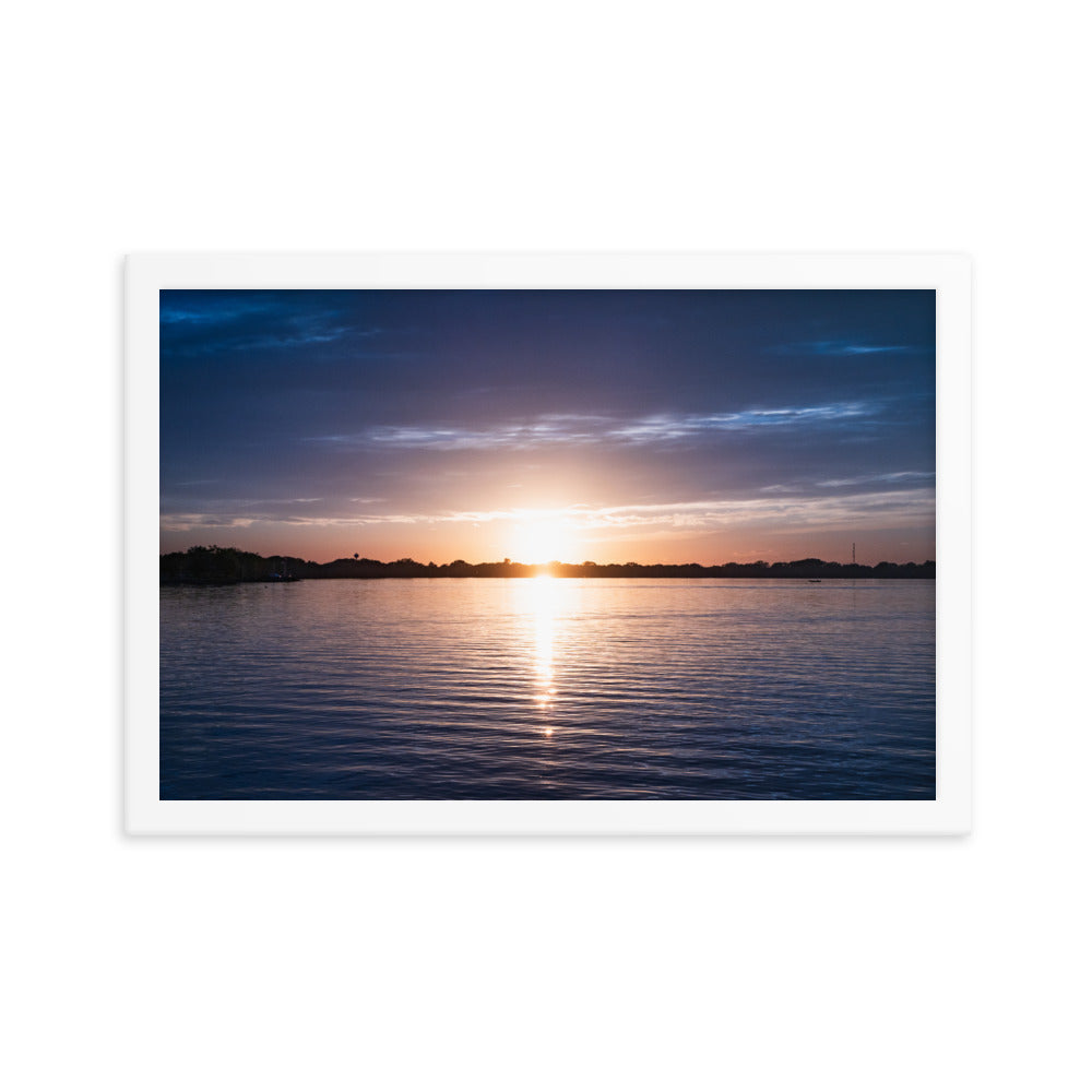 Sunrise by the Lake Photography Framed poster