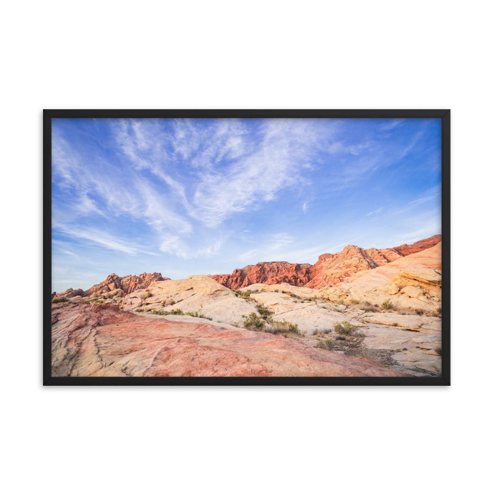 Valley of Fire Landscape Photography Framed poster