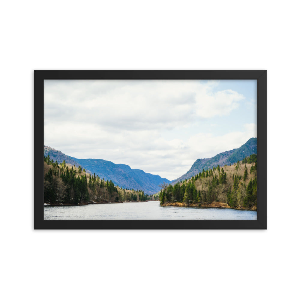 Jacques-Cartier Landscape Photography Framed poster