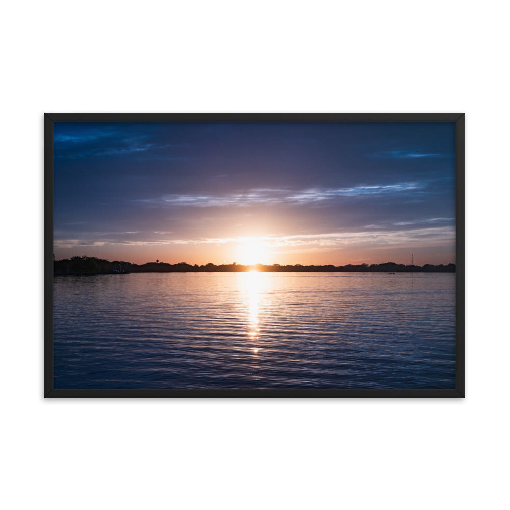 Sunrise by the Lake Photography Framed poster