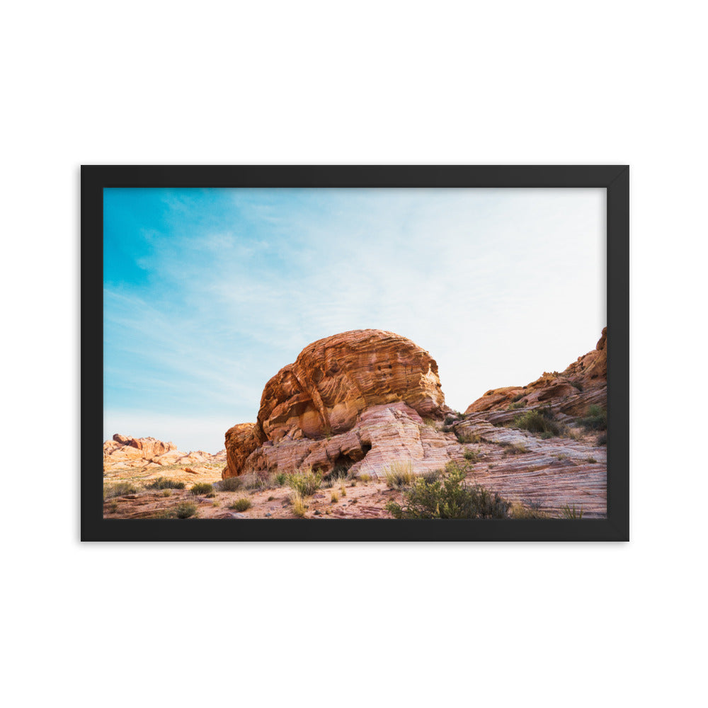 Valley of Fire Landscape Photography Framed poster