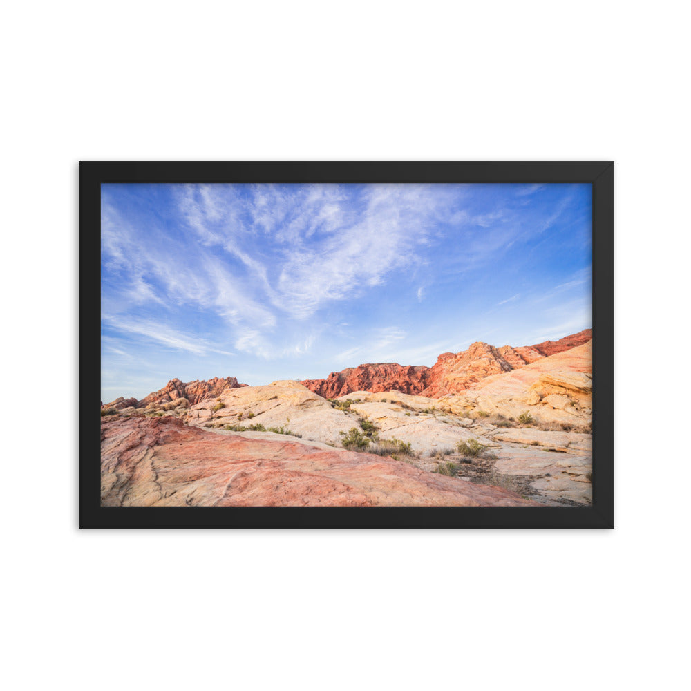 Valley of Fire Landscape Photography Framed poster