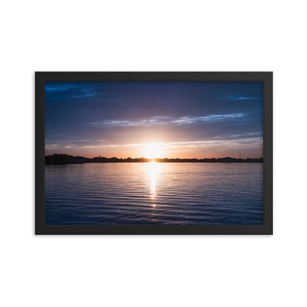 Sunrise by the Lake Photography Framed poster