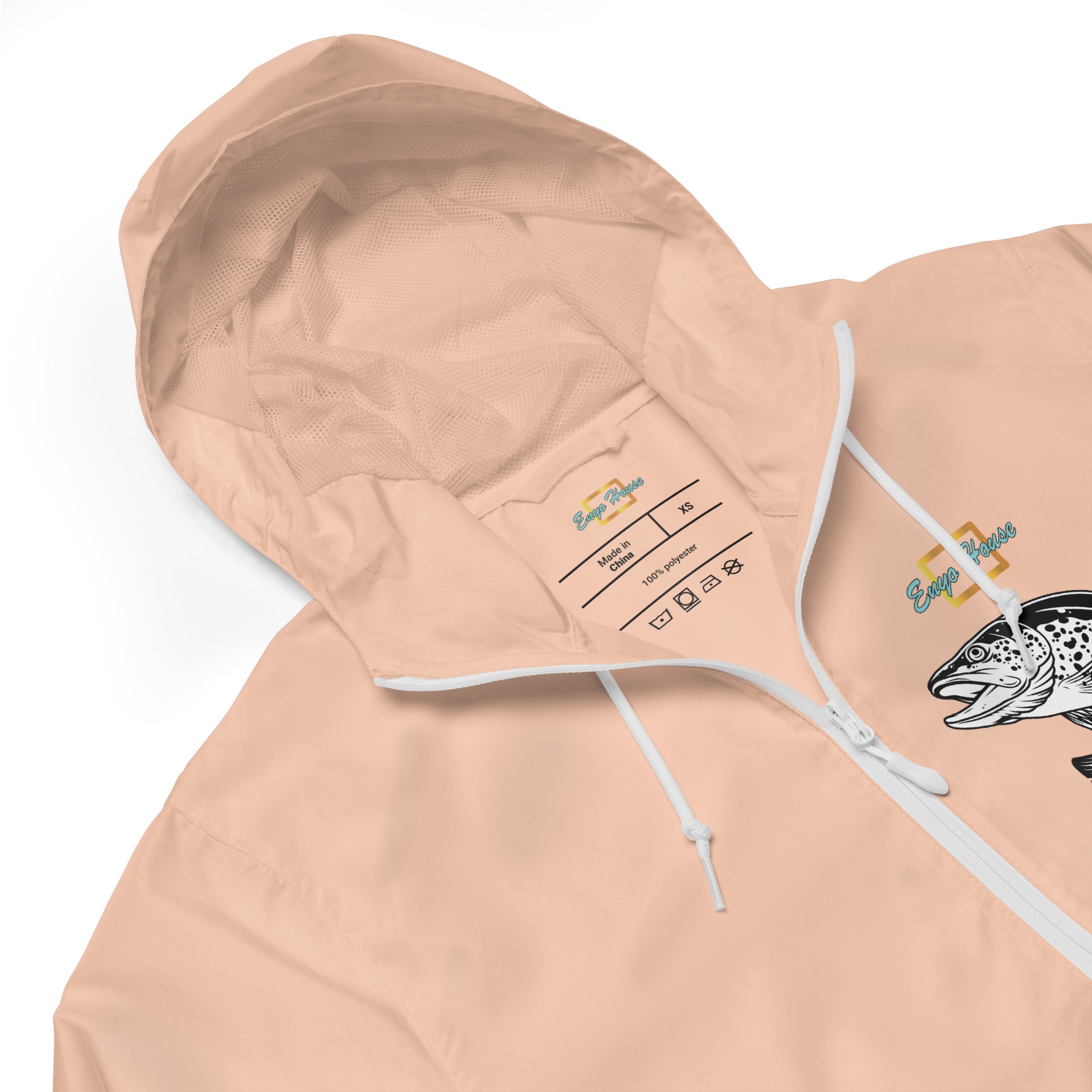 Reel Cool Dad Men lightweight zip up windbreaker