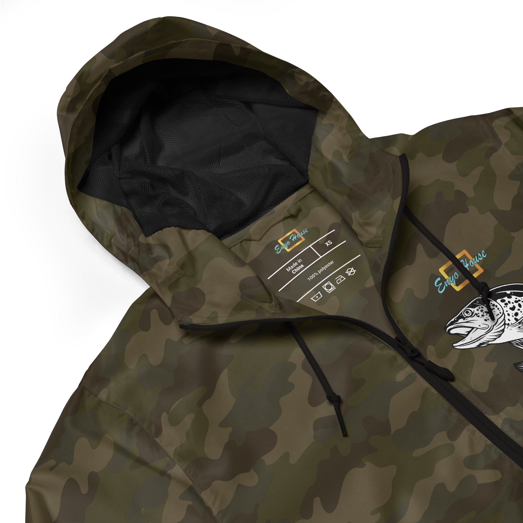 Reel Cool Dad Men lightweight zip up windbreaker