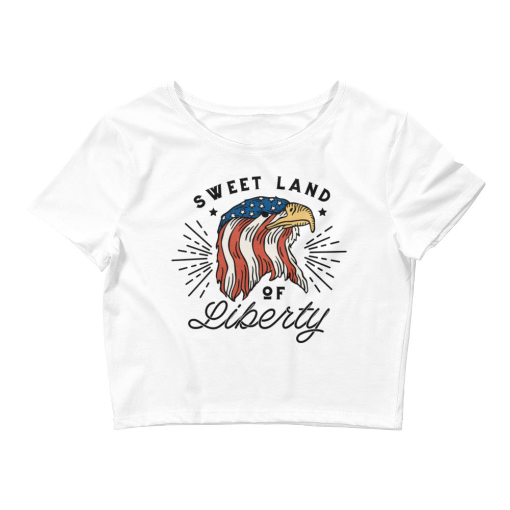 Sweet Land Liberty Women’s Crop Tee